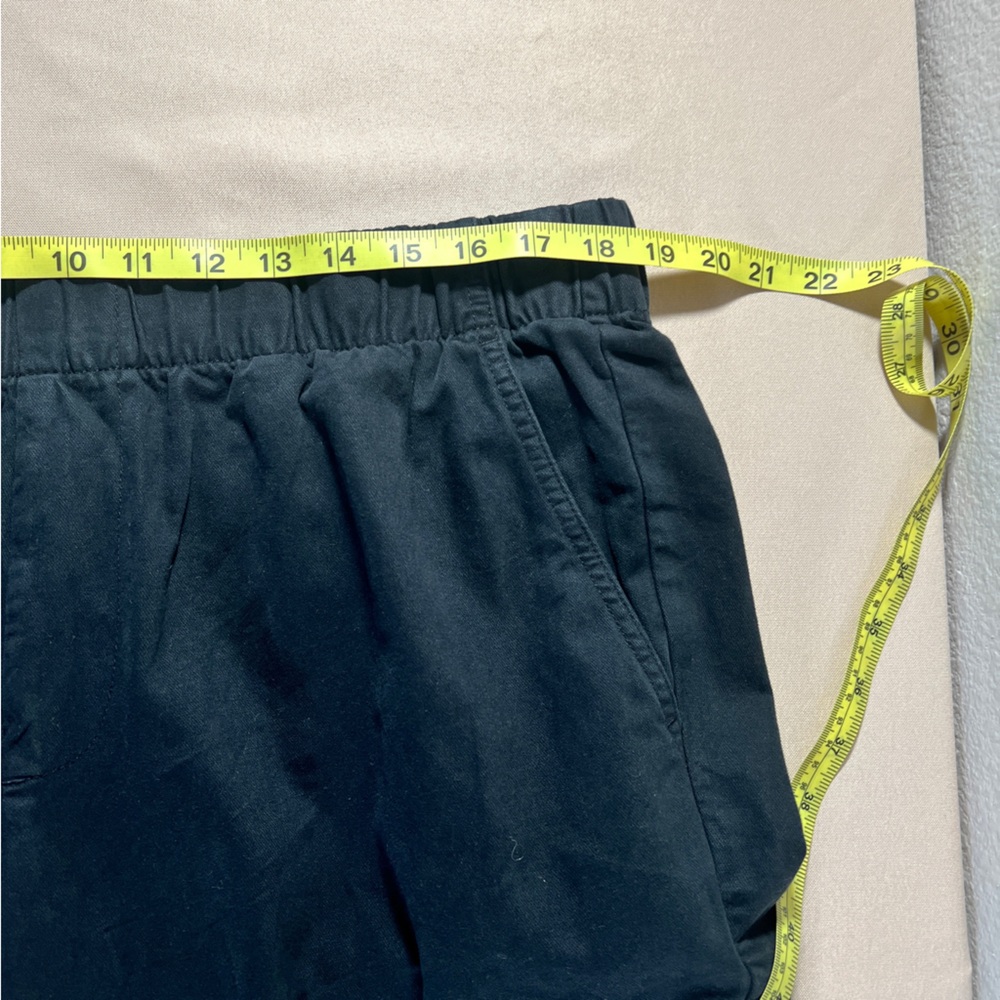 GAP Twill Cargo Pants Black Size XL Pull On Elastic Waist Casual Pockets NWT - Picture 4 of 15